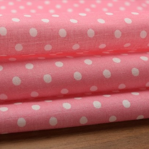 ダブルガーゼ生地】ピンク×水玉柄*ドット/Wガーゼ/日本製/綿100%/布