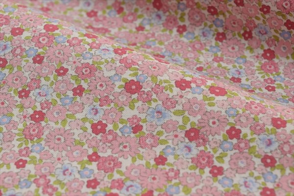 [Cosmo] 小花朵圖案 / 小花朵 / 棉布面料 / 拼布 / 棉 / 布 / 日本製造 / 粉色 第2張的照片