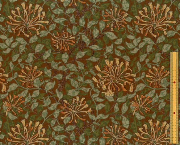 [moda] Moda/honeysuckle/William Morris/cotton sheeting fabric/棕色 第2張的照片