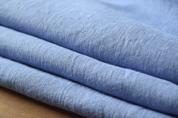 [60亞麻布]亞麻布/亞麻洗衣機布/單色/淺藍色100％ 第2張的照片