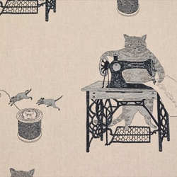 [Naoya Hata] Naoya Hata / 縫紉機和貓 / 縫紉貓 / 棉麻織物 / 帆布 / 生成 第4張的照片