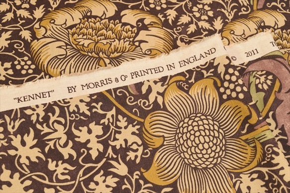 50cm [William Morris] Kennet /英國進口/棉亞麻混紡面料/葡萄 第10張的照片