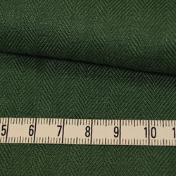 50cm [日本亞麻] 高品質彩色亞麻布/人字紋/素色/天然材質/綠色 第8張的照片
