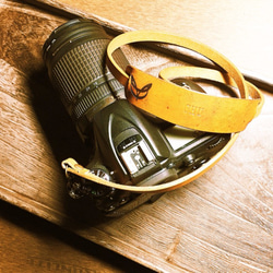 經典 皮革手工相機背帶 - leather camera strap 第3張的照片