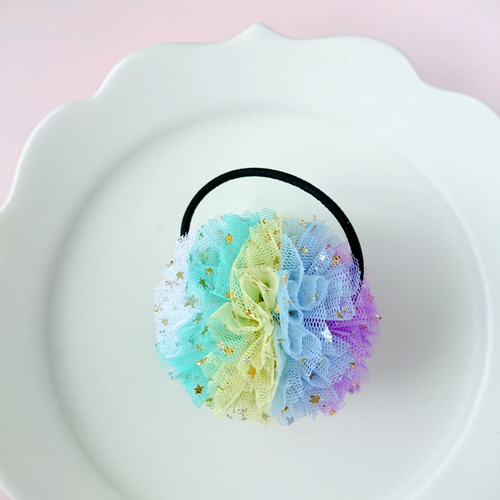 600円～☆ハンドメイド☆チュール☆ポンポン☆ヘアゴム