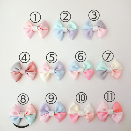 リボン ヘアゴム♡ラブフィーユリボン♡夏♡花柄♡ハンドメイド