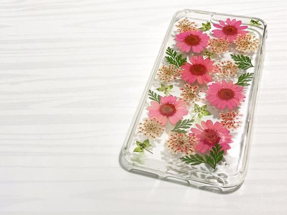 そこHEI〜iPhone 6 / 6S押し花の電話シェル 4枚目の画像