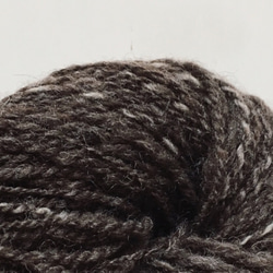 ⑯ 手紡ぎ糸　メリノ　ダークグレー（49ｇ）9-10 wpi 並太　 2枚目の画像
