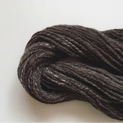 ⑯ 手紡ぎ糸　メリノ　ダークグレー（49ｇ）9-10 wpi 並太　 3枚目の画像