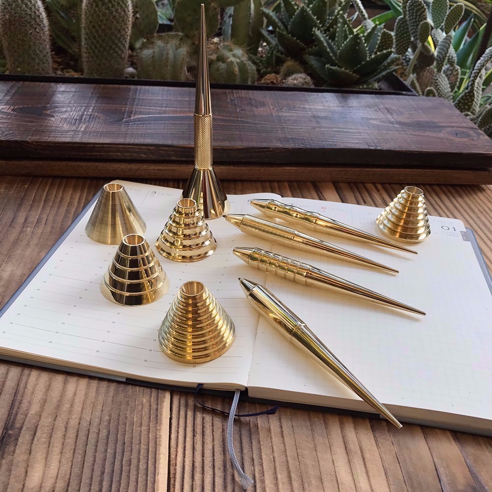 ペンツールシリーズ　ボールペンタイプ（スタンド付き）／真鍮無垢