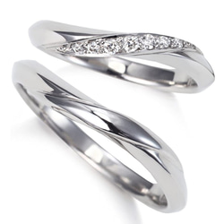 8石ダイヤモンド　ウェーブデザイン　リング　プラチナ 0_da9b4b4b8a4ca29b610bcd2aad22