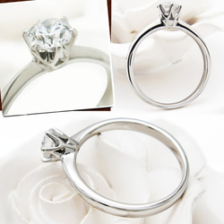 プロポーズ ダイヤモンド 0.3カラット 最高品位 D IF トリプルエクセレントカット 婚約指輪 鑑定書付 4枚目の画像