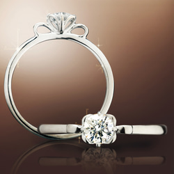 プロポーズ 婚約指輪 最高の輝き トリプルエクセレントカット 0.3カラット ダイヤモンド 鑑定書付 [ミワホウセキ] 3枚目の画像