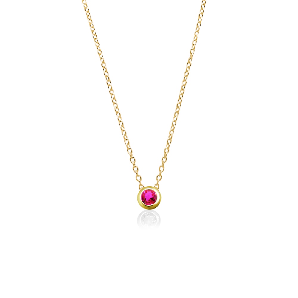 ◇お盆休み割り◇京都寺内宝飾 K18 ルビーのネックレス/トップが