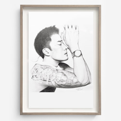 韓星蘇志燮素描畫/掛畫家飾送禮紀念 第1張的照片