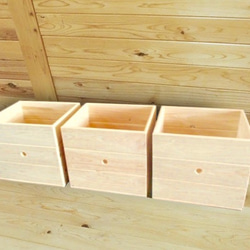 【日本檜木】木製 收納格抽屜（三個一組｜強化版用） 第5張的照片