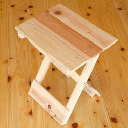 【日本檜木】木製 折疊式椅子（單人） 第1張的照片