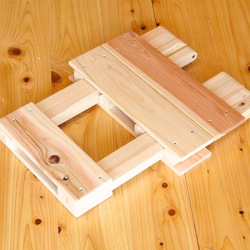 【日本檜木】木製 折疊式椅子（單人） 第2張的照片