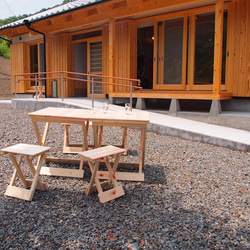 【日本檜木】木製 折疊式椅子（單人） 第5張的照片