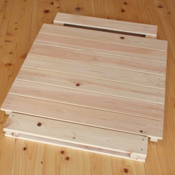 ひのきの折りたたみアウトドアダイニングセット（折りたたみテーブル2＆チェア2＆ベンチ1） 3枚目の画像