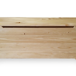 【日本檜木】木製 收納座椅（大） 第3張的照片