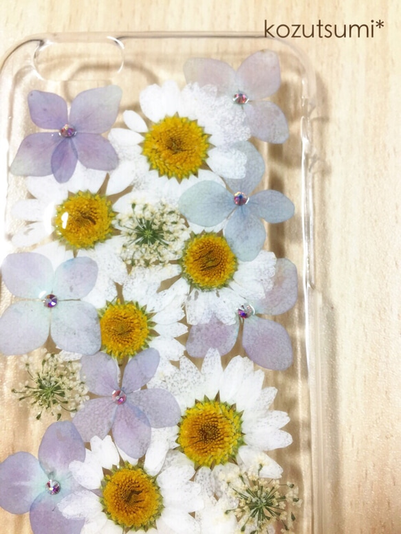 くじらさまオーダー❁押し花ブーケのケース(iPhone6)#6❁ 3枚目の画像