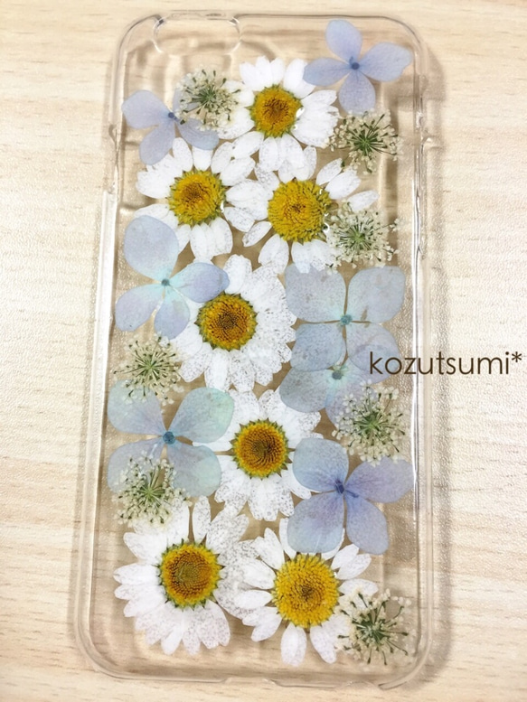 mrksさまオーダー❁押し花ブーケのケース(iPhone6) 1枚目の画像