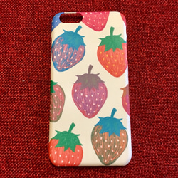 Fresh Strawberry iPhone7用表側面型ケース 5枚目の画像