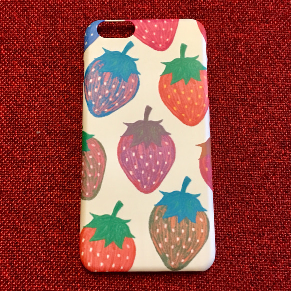 Fresh Strawberry iPhone7用表側面型ケース 5枚目の画像