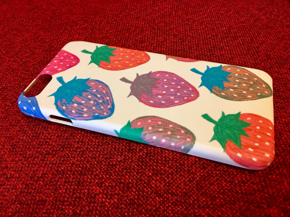 Fresh Strawberry iPhone5/5s用表側面型ケース 4枚目の画像