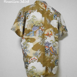 着物アロハシャツ Kimono Aloha Shirt AL-662/L 3枚目の画像