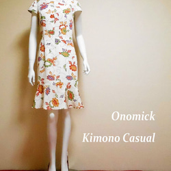 A様専用 着物マーメイドドレス Kimono Mermaid dress LO-302/S 5枚目の画像