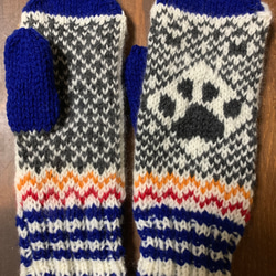 北欧✖️猫（肉球）手袋 2枚目の画像