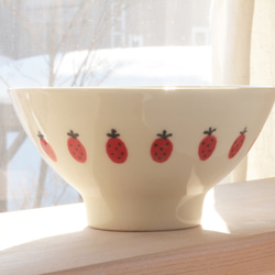 いちごマグカップ&めし碗セット　赤（sn：139） 4枚目の画像