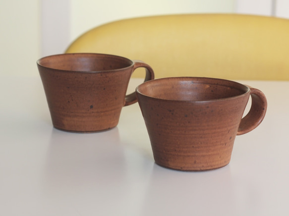 茶系マグカップ　（sn : 197、198） 1枚目の画像