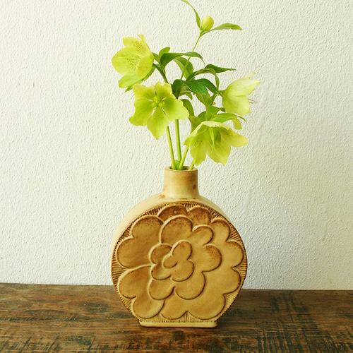 レリーフ花瓶 （sn : 245） 一輪挿し・花瓶・花器 Potta 通販