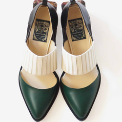 アネモネ　　Green　　(flower heel shoes) 2枚目の画像