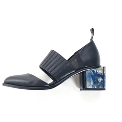 アネモネ　Black　 (flower heel shoes) 1枚目の画像