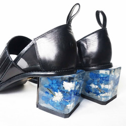 アネモネ　Black　 (flower heel shoes) 2枚目の画像