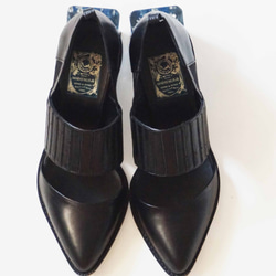 アネモネ　Black　 (flower heel shoes) 3枚目の画像