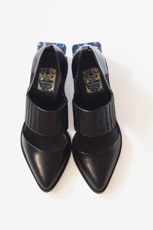 アネモネ　Black　 (flower heel shoes) 3枚目の画像
