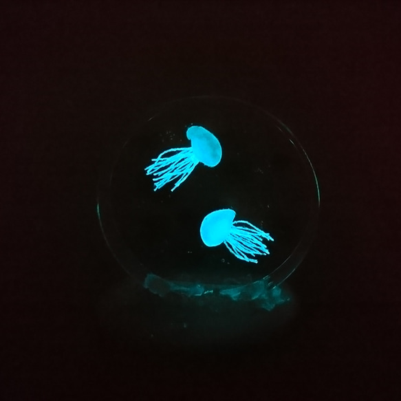 透明樹脂ランプ『夢くらげ水族館』 3枚目の画像