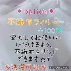 【新色】マーガレットマスク＊大人用＊選べる裏地＊冷感＊抗菌＊UVカット＊刺繍マスク＊エンブロイダリー＊不織布フィルター 7枚目の画像