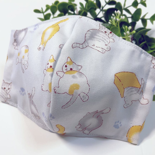 オーガニックコットン 接触冷感／子供用 マスク キッズ 犬 動物 犬用