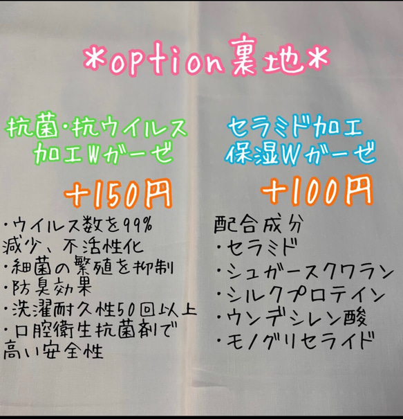 期間限定セール✨️【2枚セット】男の子向け選べるキッズマスク＊選べる裏地＊冷感＊抗菌＊不織布フィルター 9枚目の画像