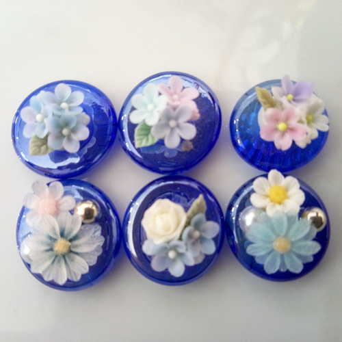 お雛様 C13 お花付【ステンドグラス】ガラス おひなさま 桃の節句 雛