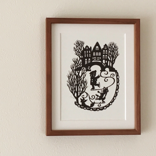 切り絵です！ モノクロ切り絵「錯覚」 - MAYUKIMI'S GALLERY | minne byGMO