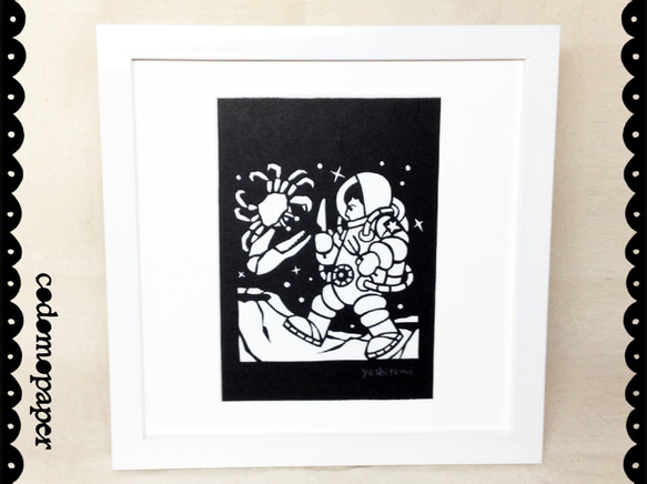 切り絵の星座「かに座」 切り絵 codomopaper 通販 691291｜Creema