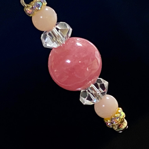 大粒インカローズ&ピンクオパール✨愛のJewelry天然石ネックレス