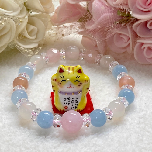 女性の幸せスペシャルMIX ☆大粒モルガナイト&アクアマリン&ムーン